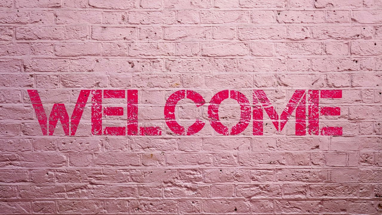 1 Hour Welcome Screen - Pink Brick Wall Aesthetic Background