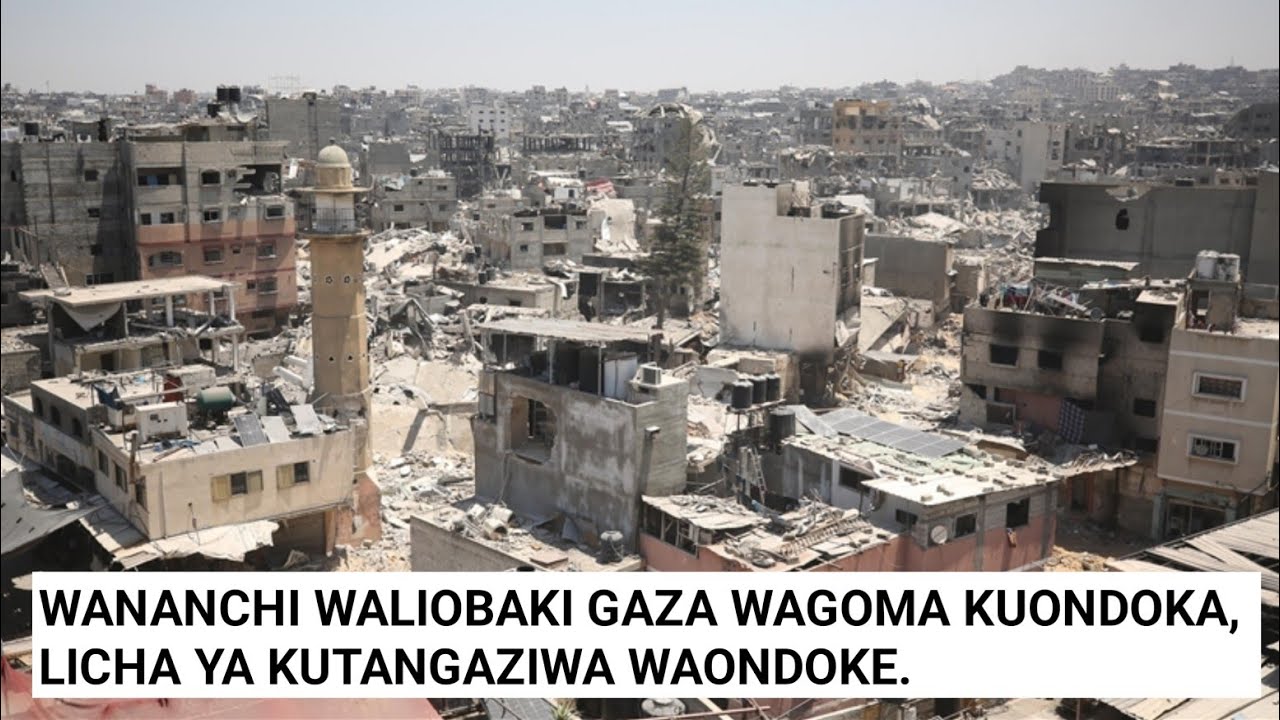 MAPYA!! WANACHI WA MJI WA GAZA WAKAIDI AGIZO WALILOPEWA WAHAME HARAKA