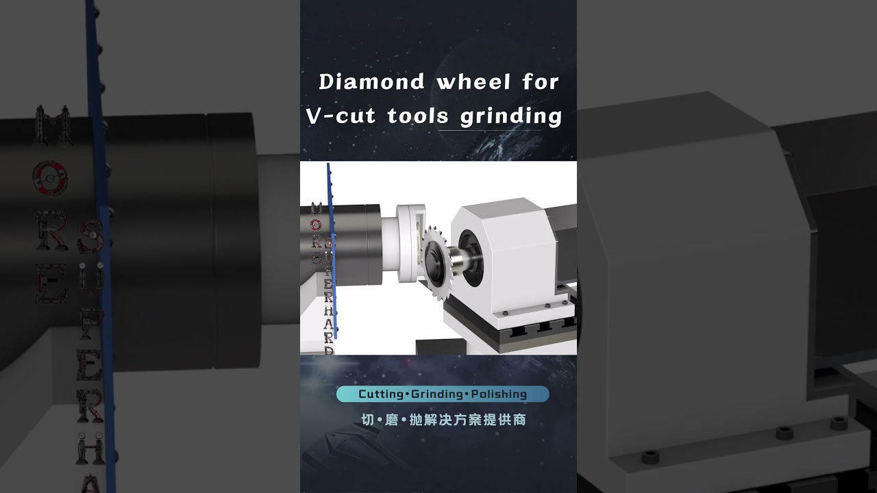Vitrified bond diamond wheel for PCB V-Cut Tool grinding #Vcuttoolgrinding #diamondwheel #PCB