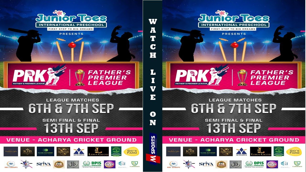 || PRK FATHERS PREMIER LEAGUE 2025 || DAY 1 || JUNIOR TOES ||  BANGALORE ||