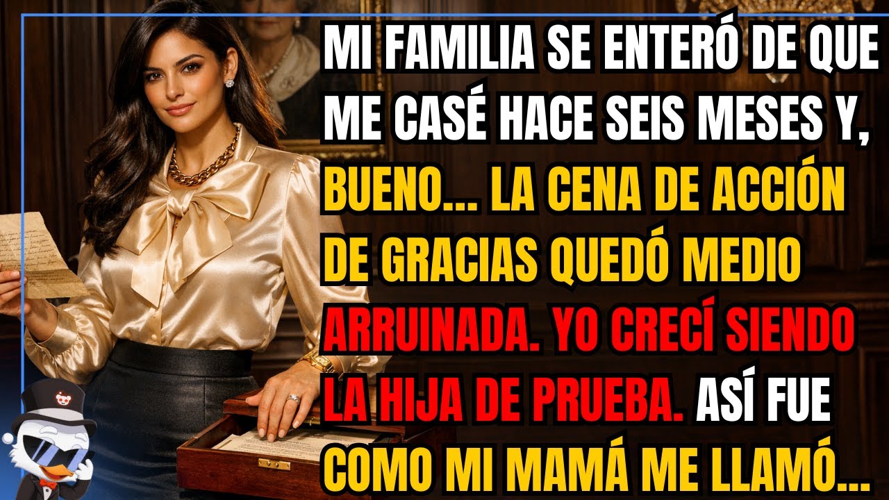 Mi familia se enteró de que me casé hace seis meses y, bueno… la cena de Acción de Gracias quedó...