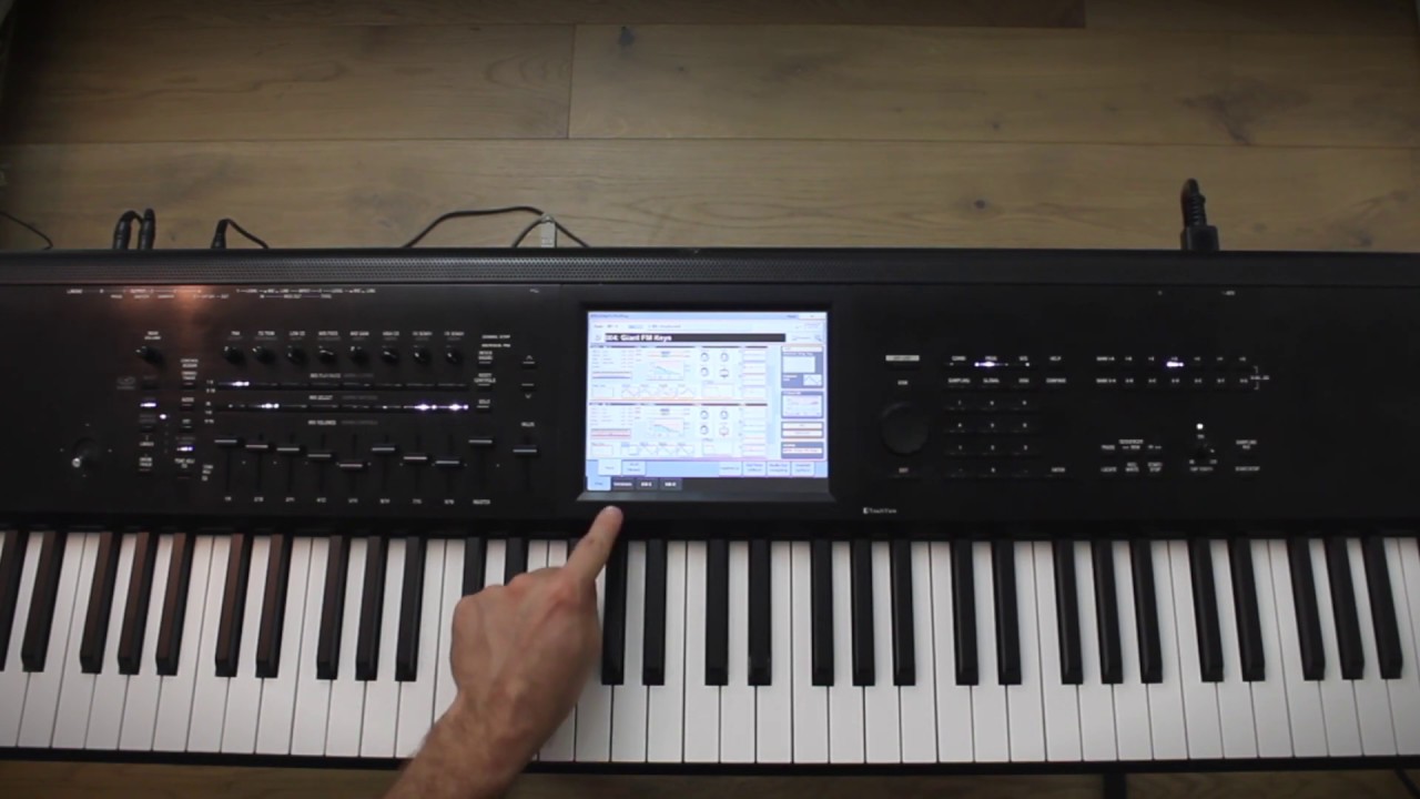 Учебное пособие по Korg Kronos: Назначение аккордов виртуальным пэдам