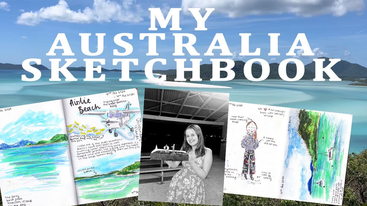 My East Coast of Australia Travel Sketchbook Tour - drawing and backpacking from Sydney to Cairns