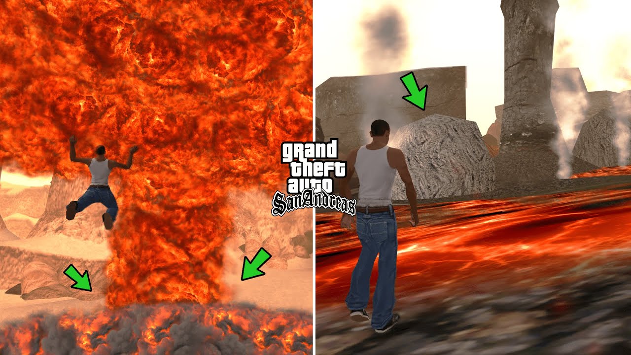 What Happens If You Explode A Nuclear Bomb In The Desert in GTA San Andreas? (Nuke Explosion)