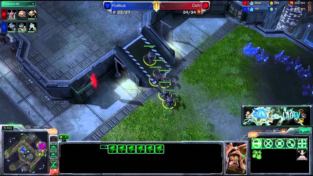 Rukkus (T) VS Cohl (Z)  -- Starcraft 2 [LAGTV]