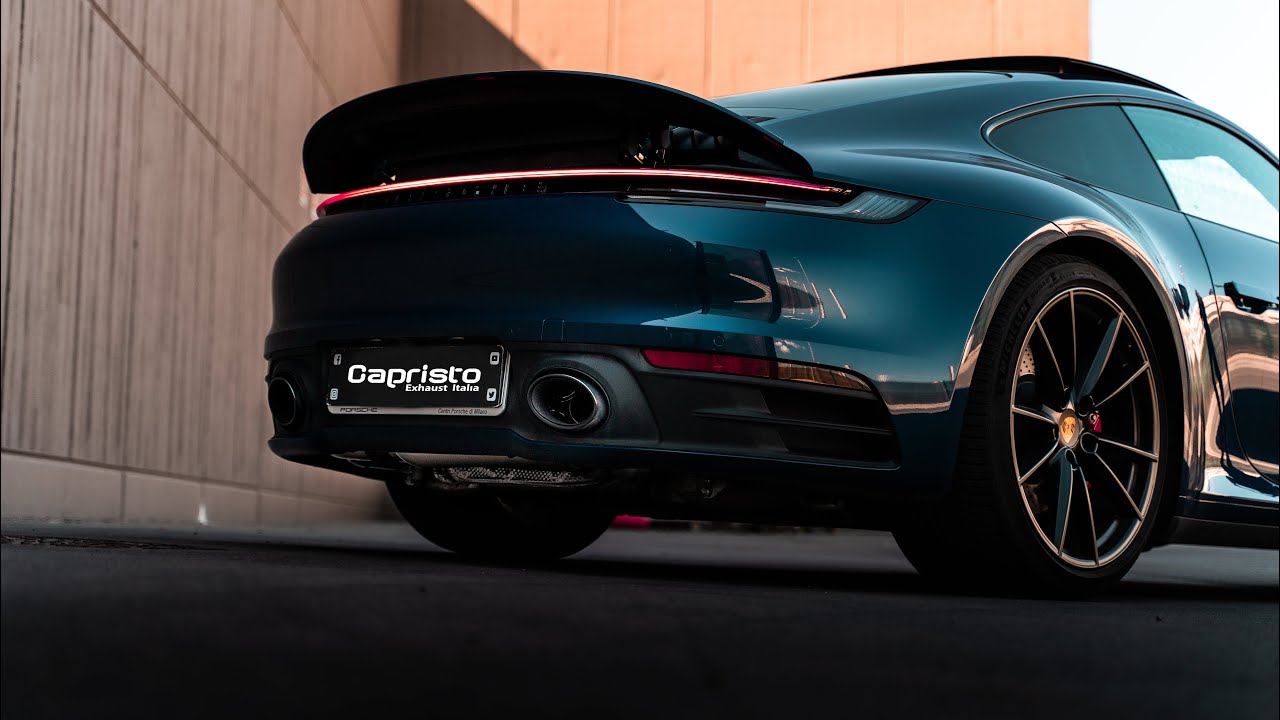 +530 CV Porsche 992 Carrera S catback + downpipe scat elimina FAP #Capristo 🔊