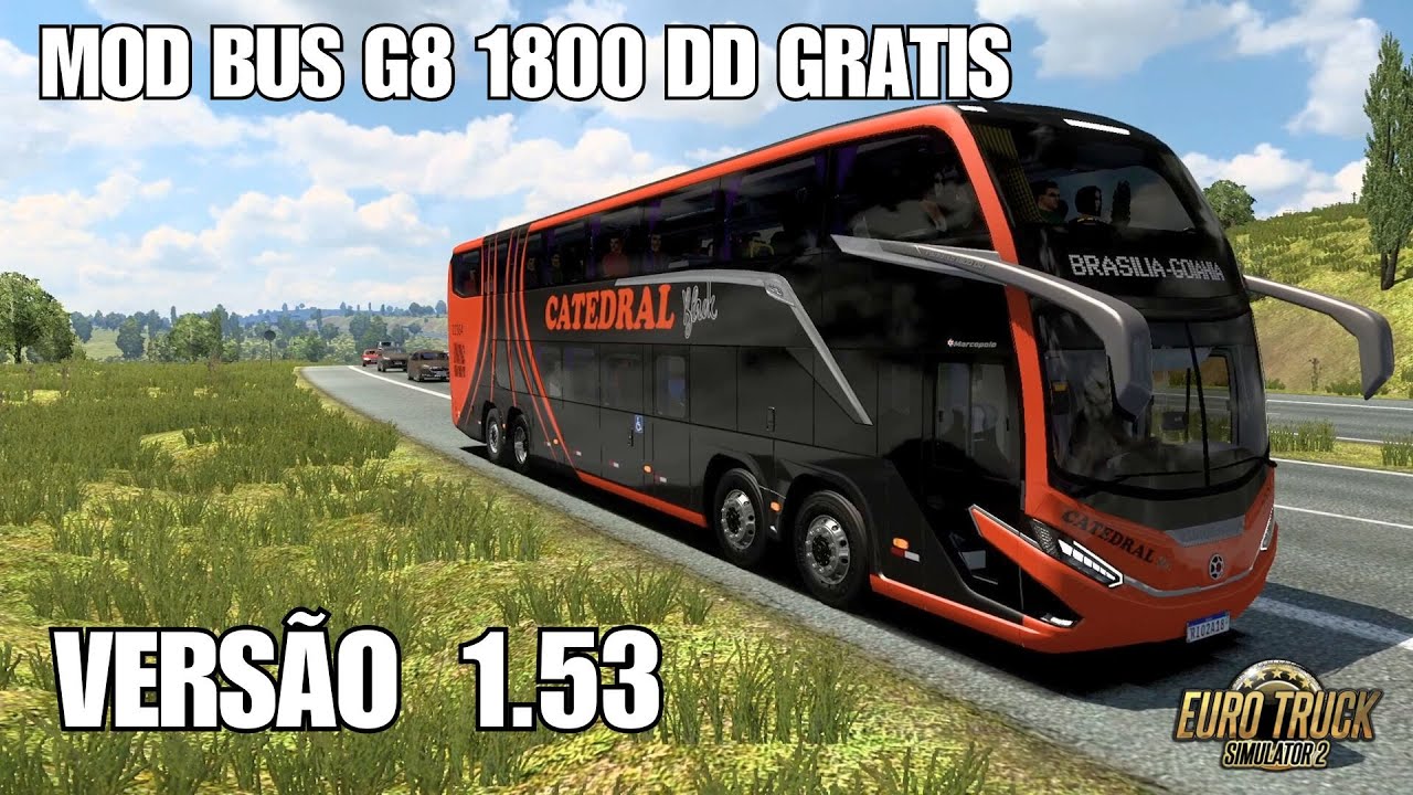 DOWNLOAD DO MARCOPOLO G8 1800 DD - MODS ETS2 1.53