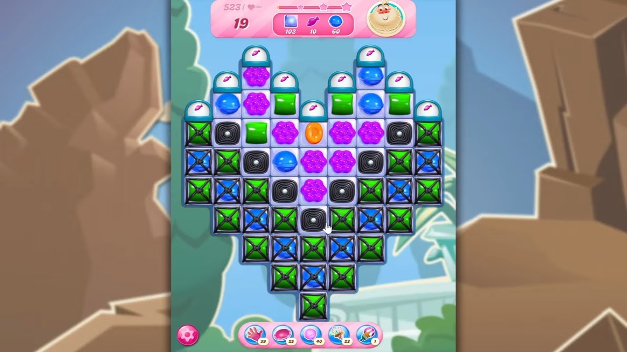 Candy Crush Saga LEVEL 523 NO BOOSTERS (new version)🐟☑️