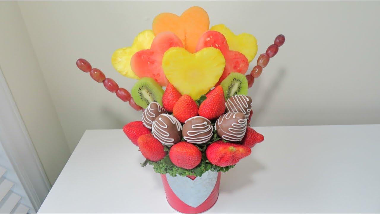 🍫🍓🍍 Arreglo Frutal: Especial San Valentin 🍉🍈🥝
