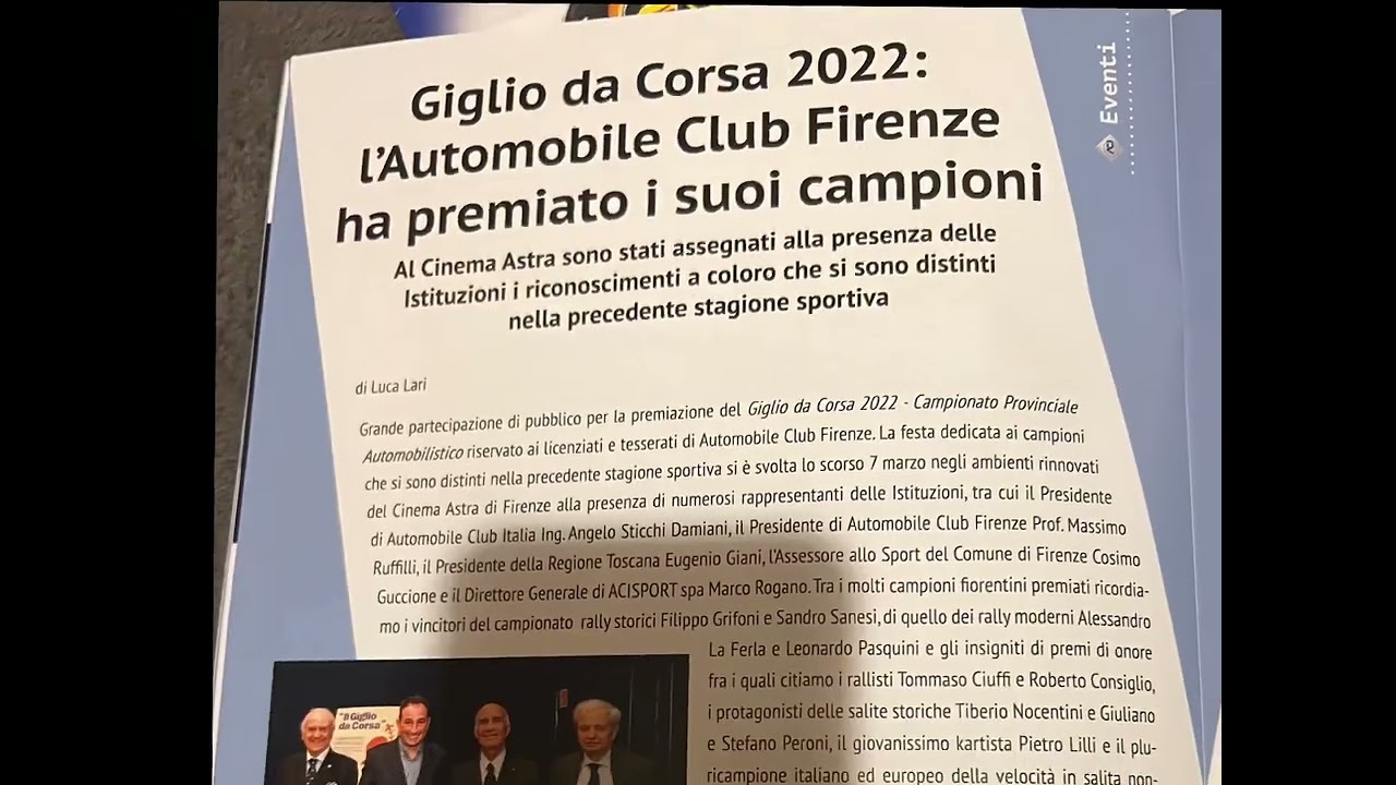 Rivista aprile 2023 ACI Automobile club Firenze.
