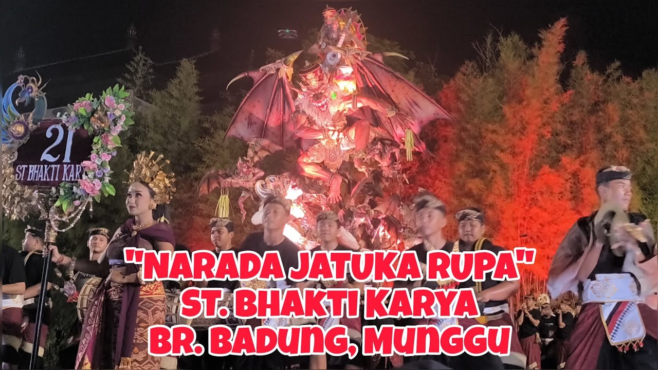 Dipenuhi Kelelawar! Ogoh-Ogoh NARADA JATUKA RUPA, Tampil Mistis di Badung Caka Fest