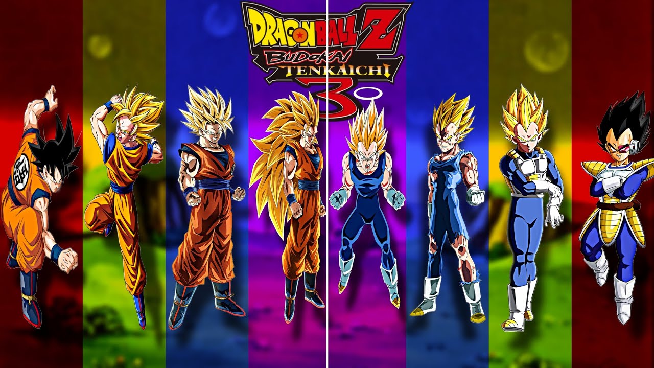 Goku Vs Vegeta: ALL Battles in Every Saga (Enhanced Red Potara) | DBZ BUDOKAI TENKAICHI 3 [Android]