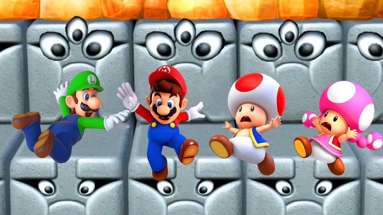 Mario Party 10 Minigames - Best Brothers Mario & Luigi Vs  Toad & Toadette