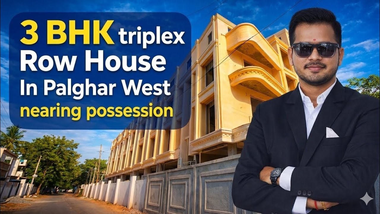 Modern 3 BHK Row Houses in Palghar: Private Gate, Personal Parking&Borewell! Ready Possession Soon!