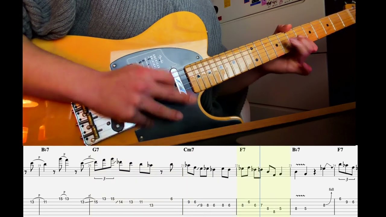 Sunday Blues•• | Matt Schofield - Everything Guitar Solo (with tab)