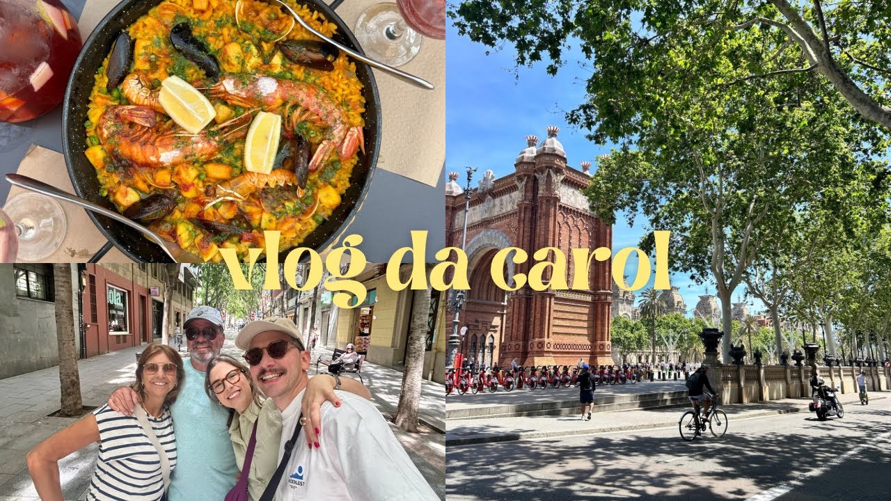 vlog de viagem e afetos | reencontrando a família depois de 2 anos e conhecendo barcelona