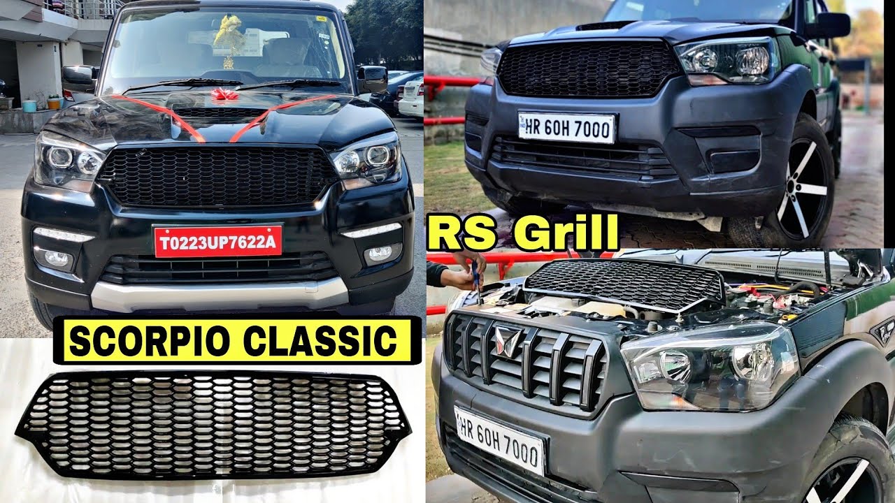 Scorpio Classic RS Grill Piano Black 💥 Full Installation video 🔥📞 8368113907
