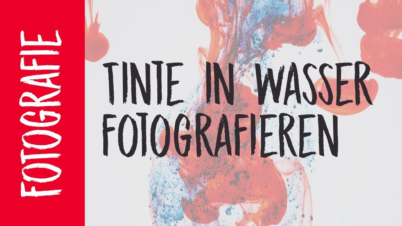 Tinte in Wasser fotografieren | Still life fotografieren lernen mit Arnd Ötting
