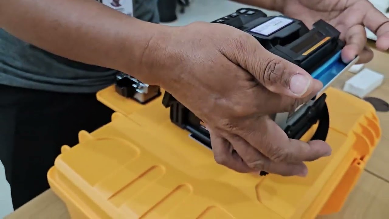 FUSION SPLICER GLOBAL GL-10 BISA BACA REDAMAN SAMBUNGAN KABEL FIBER OPTIK
