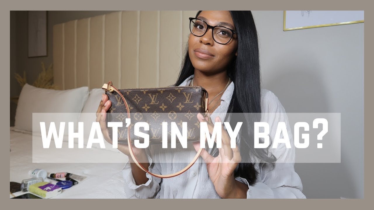 LOUIS VUITTON WHAT'S IN MY BAG?!?  LV POCHETTE ACCESSOIRES 2021 EDITION REVIEW / CHAT
