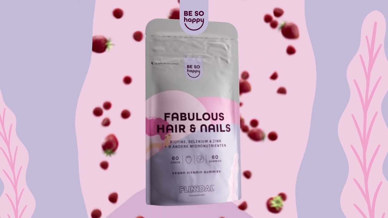 Flinndal Fabulous Hair & Nails Gummies | Voor sterk, glanzend haar en sterke nagels