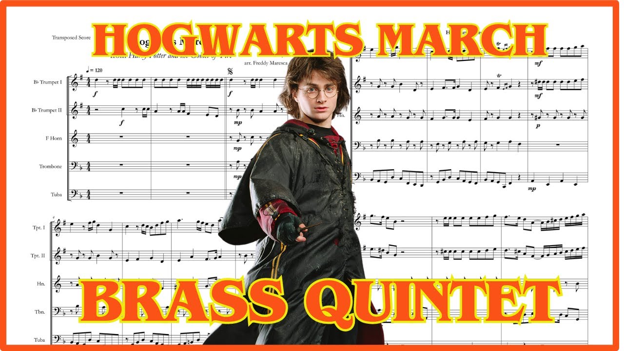 Hogwarts March Brass Quintet Sheet Music