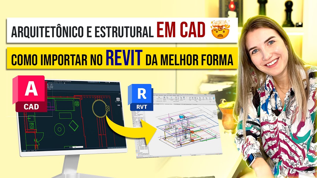Como importar arquivo Dwg do Autocad para o Revit e fazer o Projeto Hidro e Elétrico