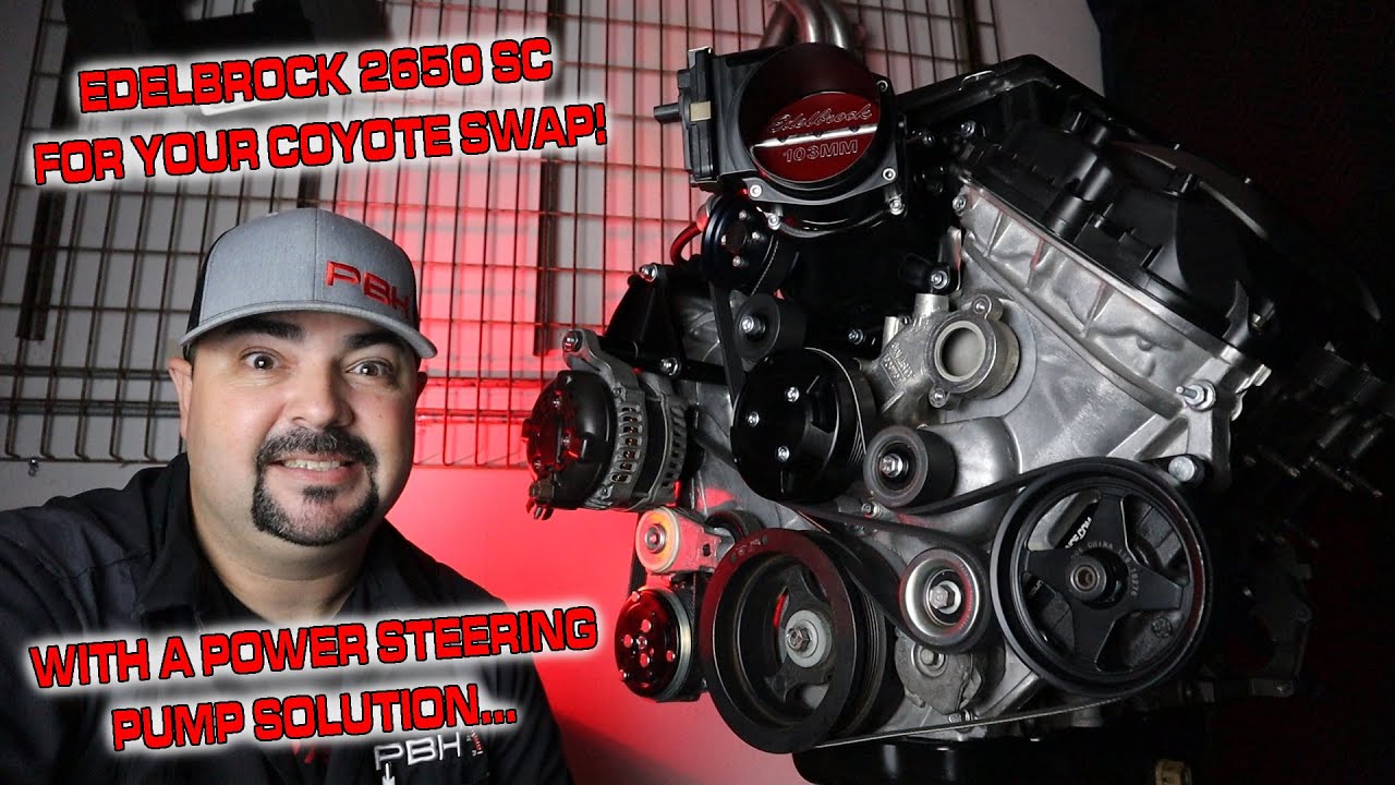 Edelbrock 2650 Supercharger Coyote Swap Kit