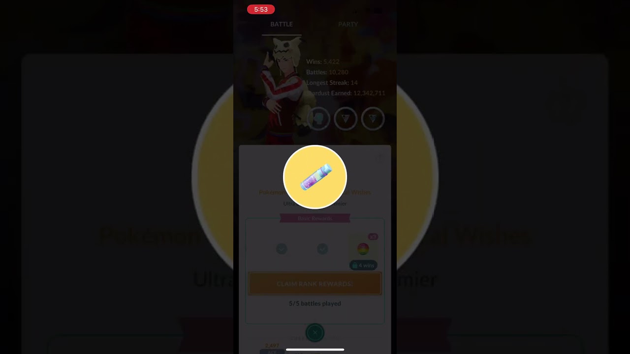 Hitting Veteran rank for Season 13 GO Battle League