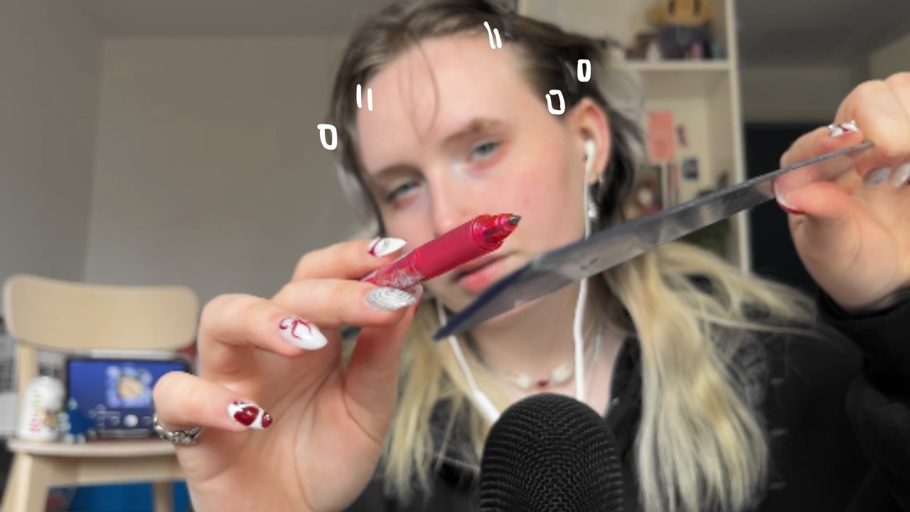 измерительный тест с линейкой asmr
