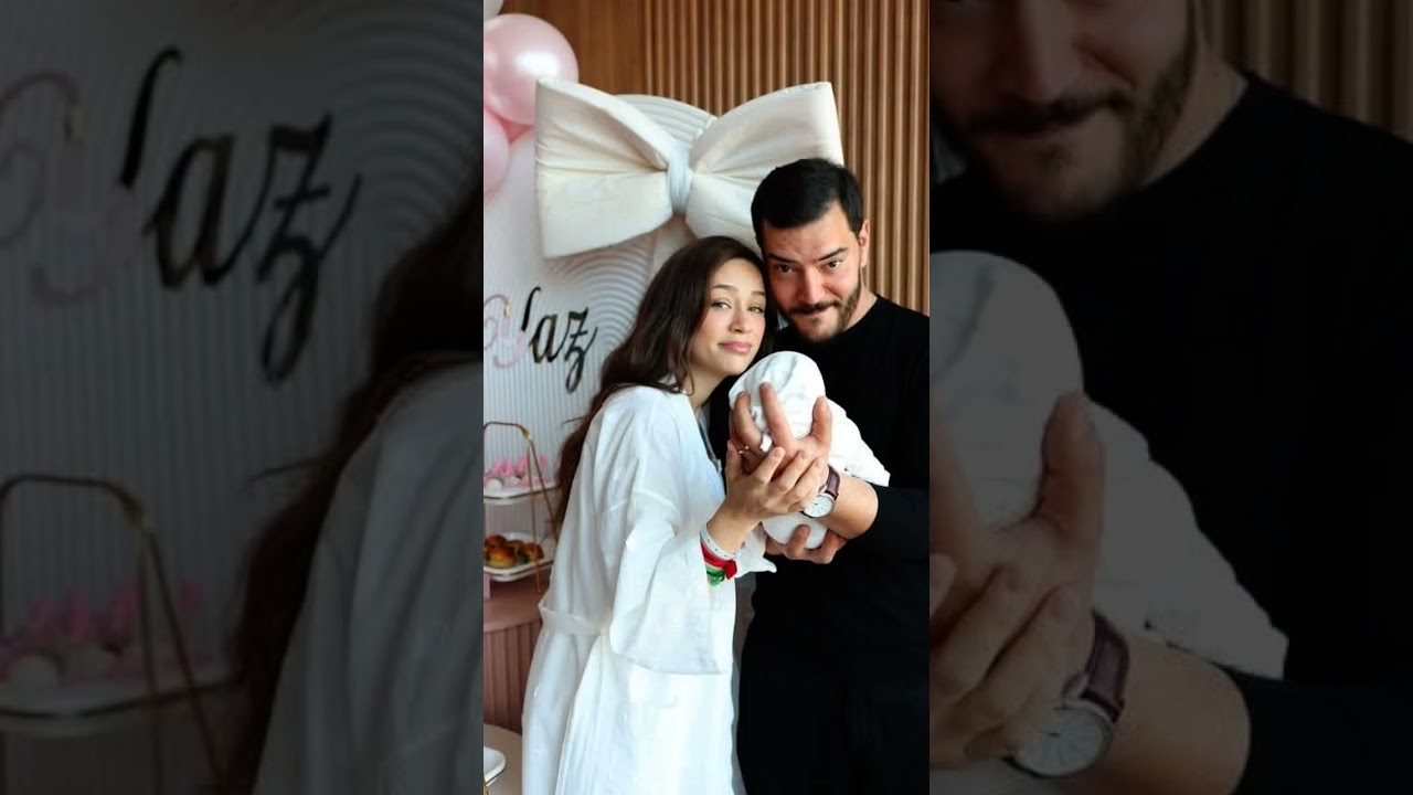 Cagri sensory and Buse Arslan with her newly born  daughter #cagrisensoy #busearslan