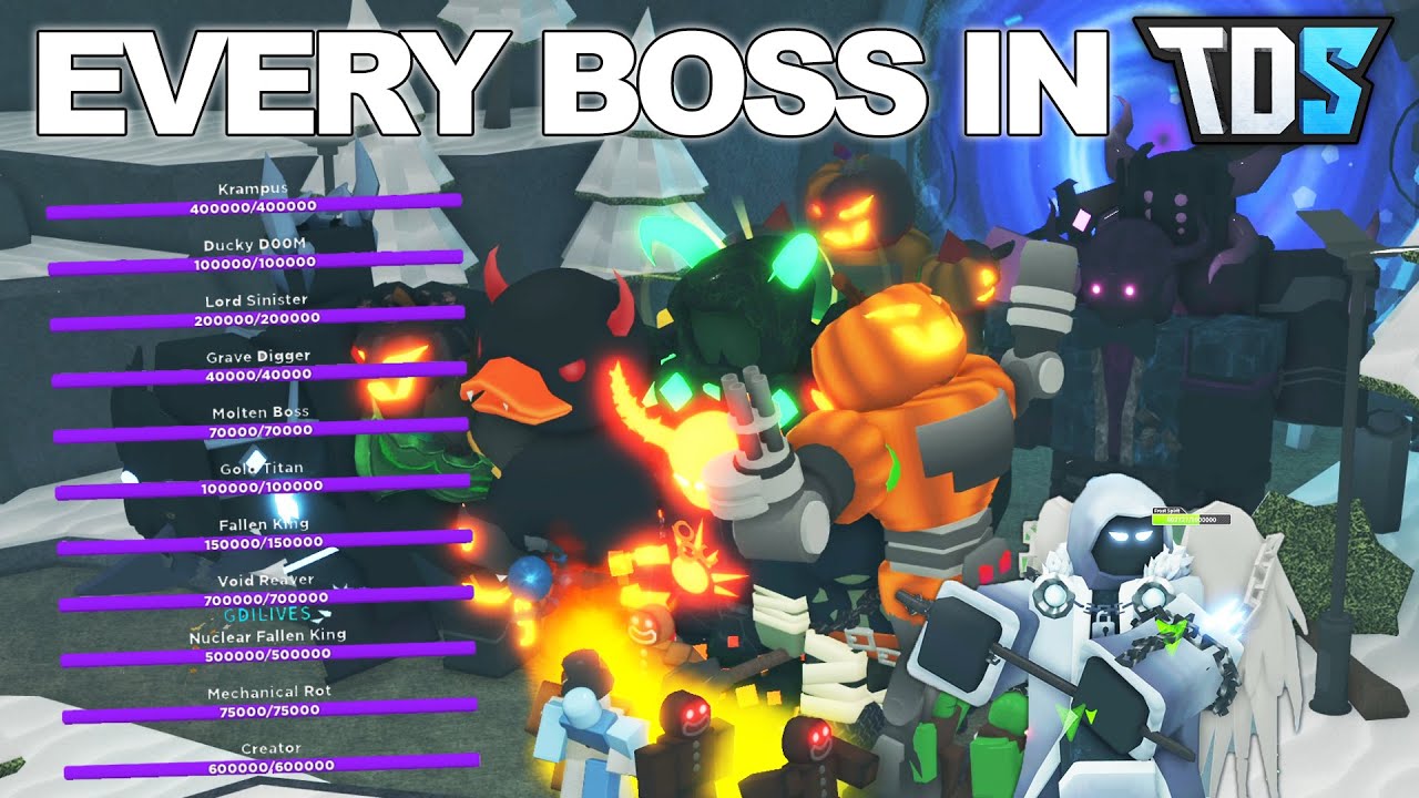 все БОССЫ в симуляторе Tower Defense | ROBLOX