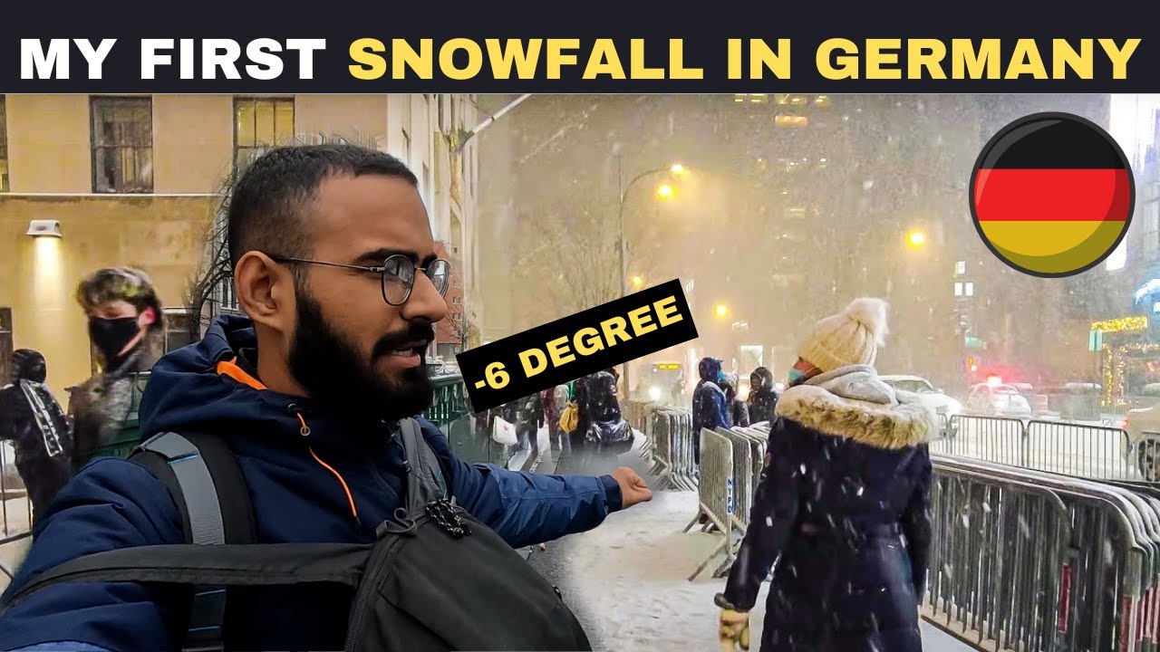 SNOWY DAY IN BERLIN GERMANY | GERMANY STUDENT VLOG | INDIAN IN GERMANY | LIFE IN GERMANY AS  INDIAN