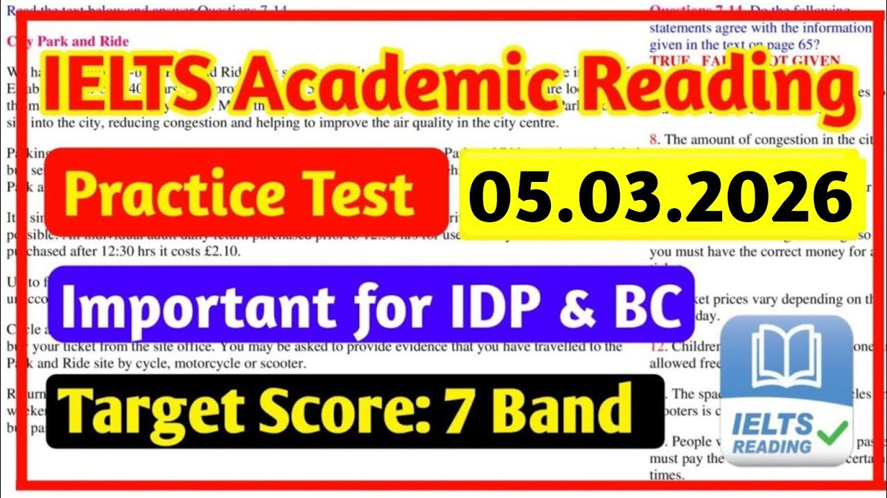 IELTS Reading Practice Test 2026 With Answers | IELTS Academic Reading Practice Test 2026