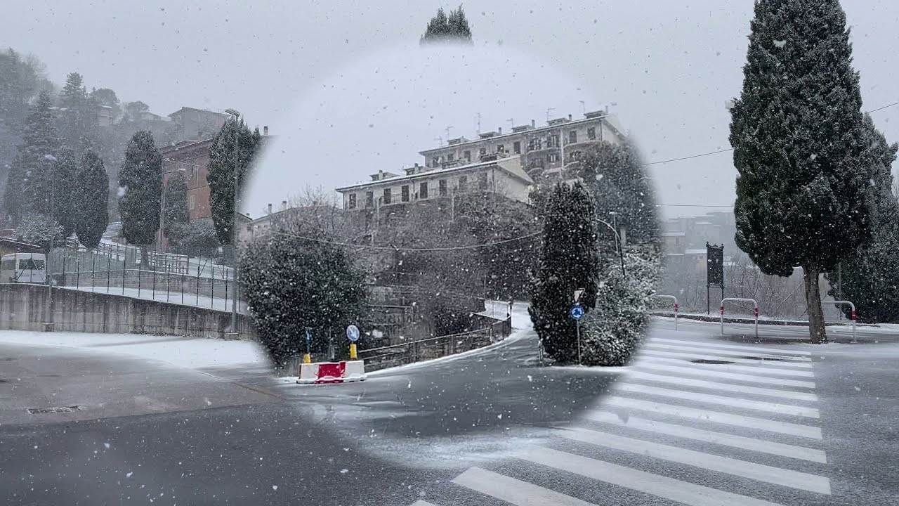 nevicata 17 gennaio 2021ad Olevano Romano