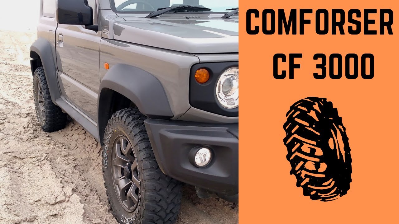 Comforser CF3000 Tire Review with Suzuki Jimny at the Namibian coast sand driving