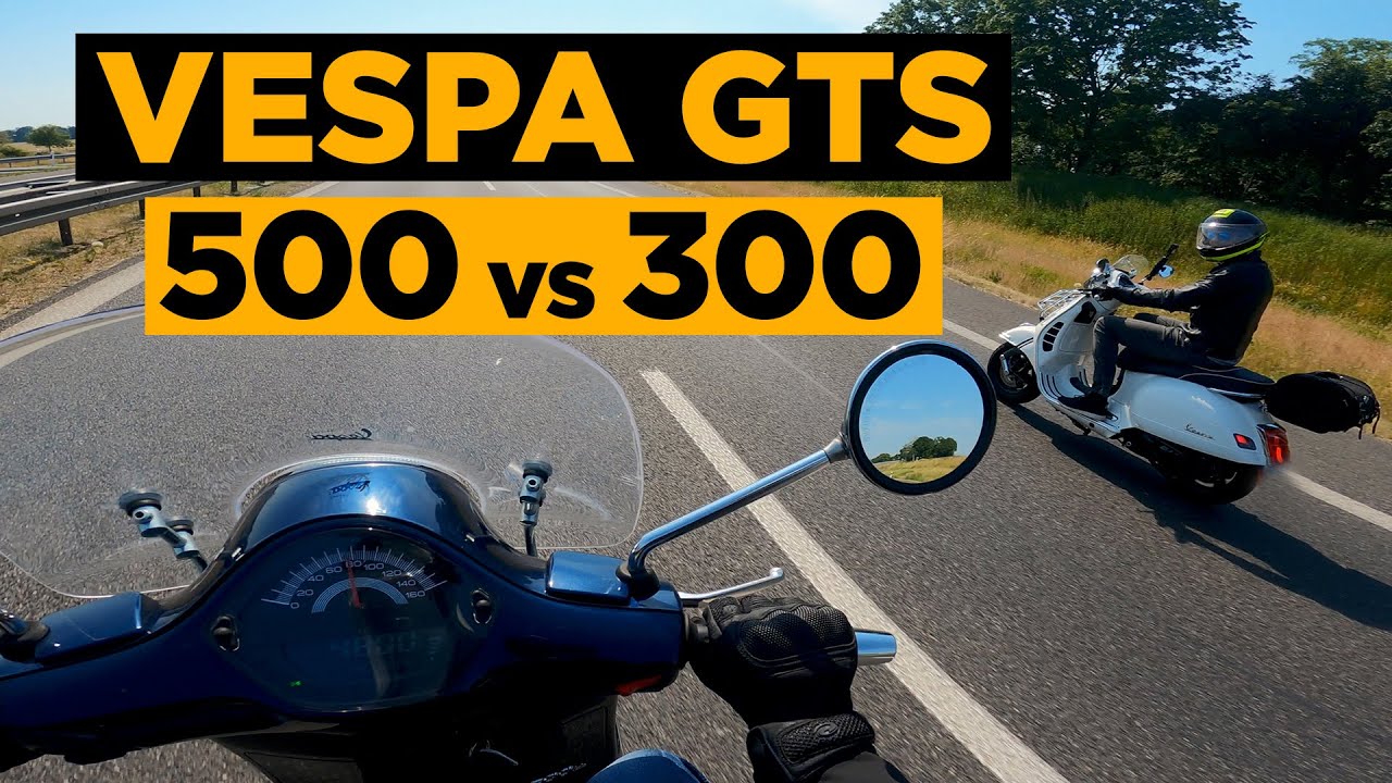 Vespa GTS 300 hpe против Vespa GTS 500 La Mutata Speedtest