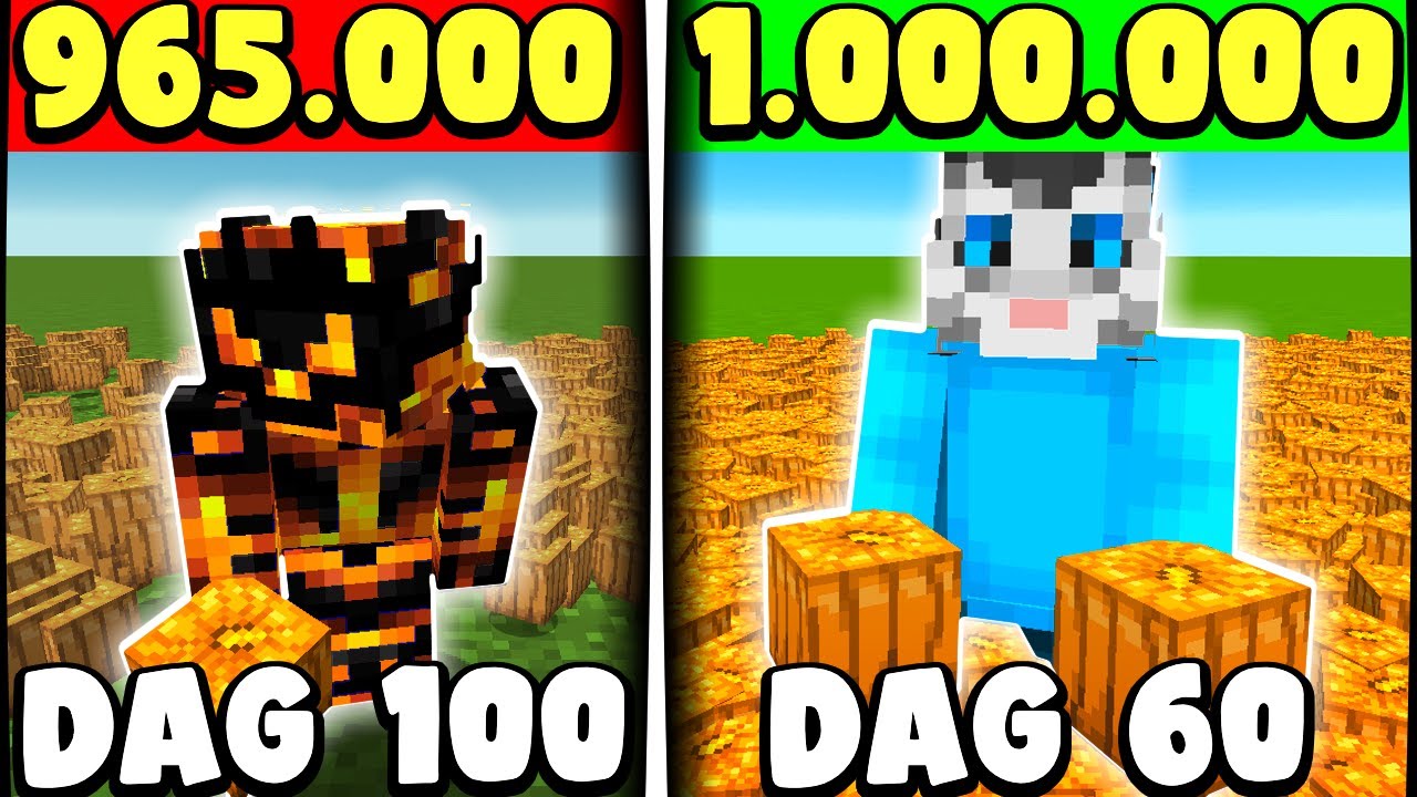 Sl&aring;r MrSpyplant, Farmer 1.000.000 Gr&aelig;skar p&aring; Under 100 Dage i Minecraft!