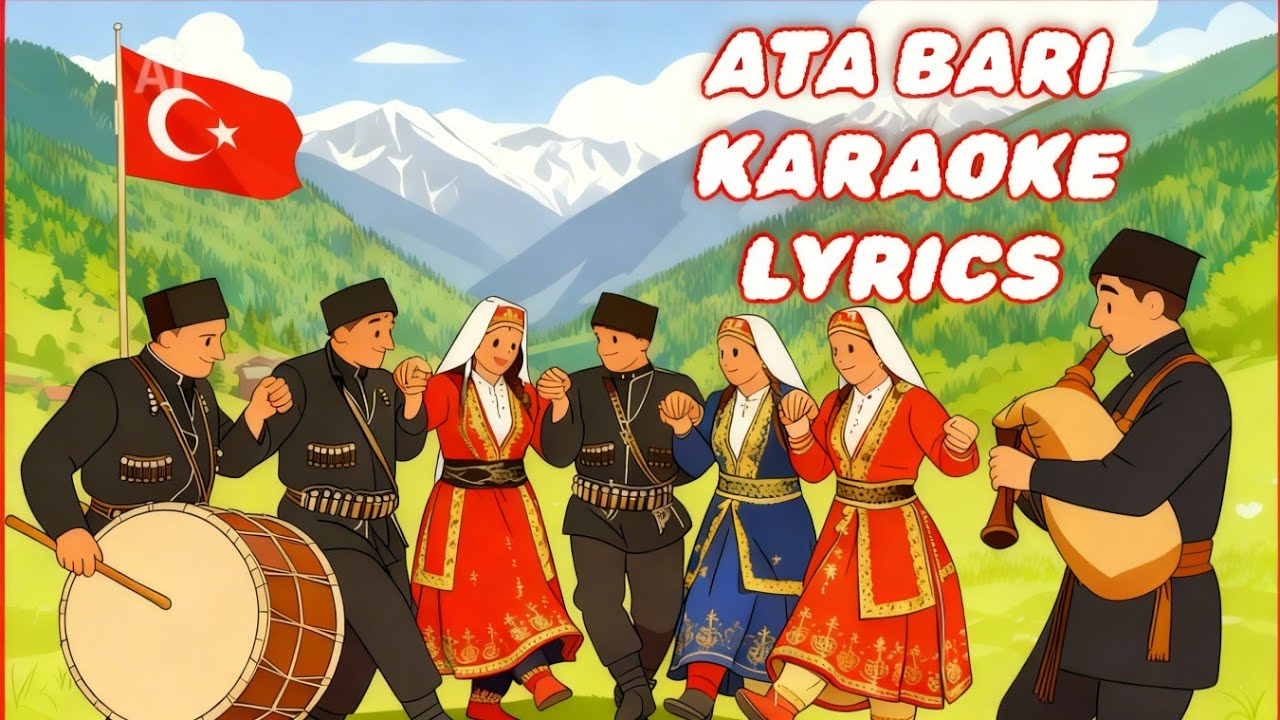 Ata Barı Karaoke Lyrics Altyapı Fon müziği Enstrümantal Instrumental 