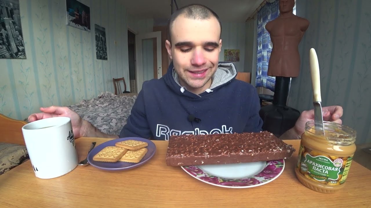 МУКБАНГ АСМР ТОРТ ВАФЕЛЬНЫЙ 