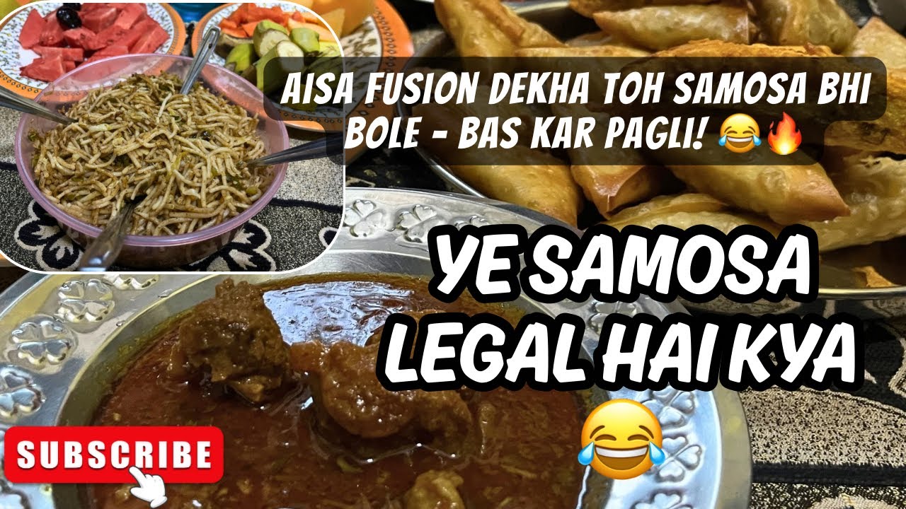 Kabhi kabhi bina wajah b dil udaas ho jata hai | Aisa fusion dekh k samosa bhi bole bas kar pagli 😂