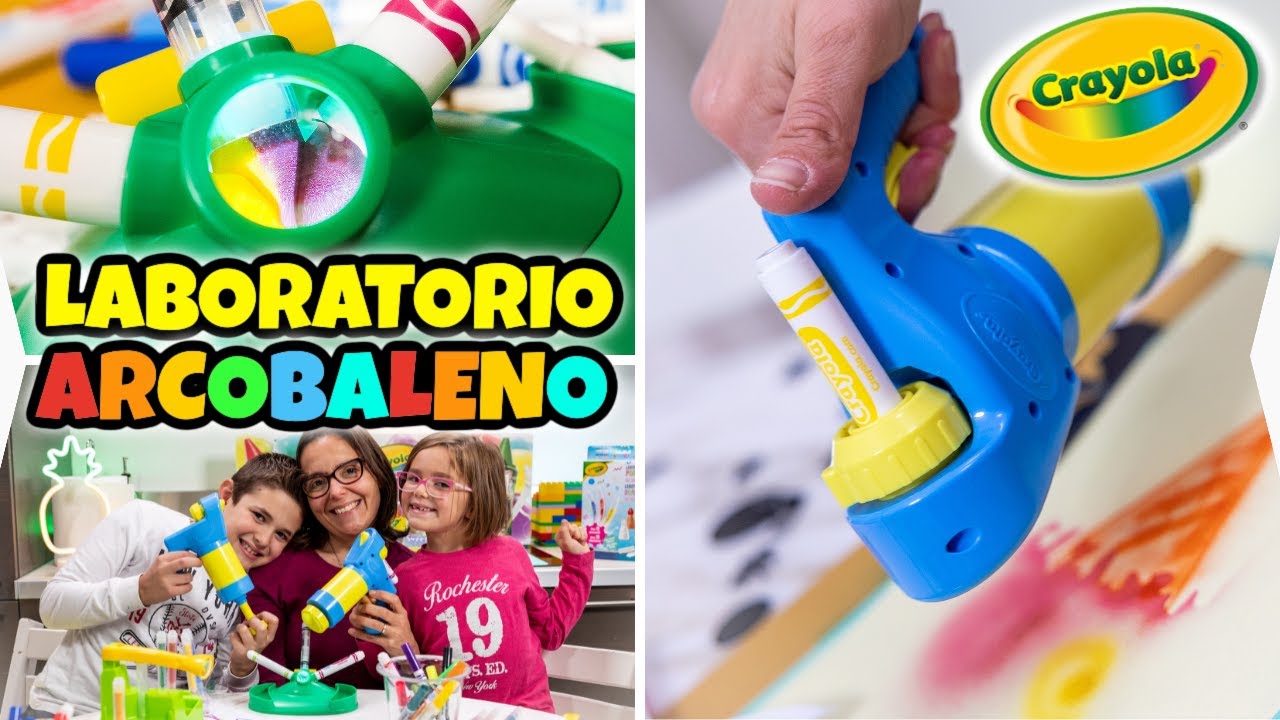 LABORATORIO PENNARELLI ARCOBALENO e Color Spray EASY Crayola
