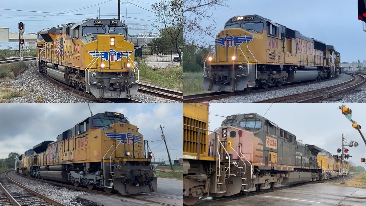 Railfanning Houston ft SP AC44, Flagless 70M, ACe T4 leader, BNSF AC44 leader & more!!!!