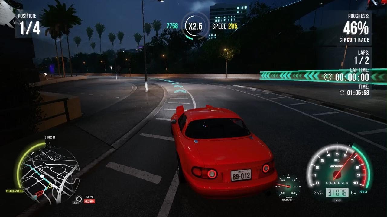 CarX Street - Night Races - Sprints & Circuits w/ Miata - C2 Elite Races - Hard Mode