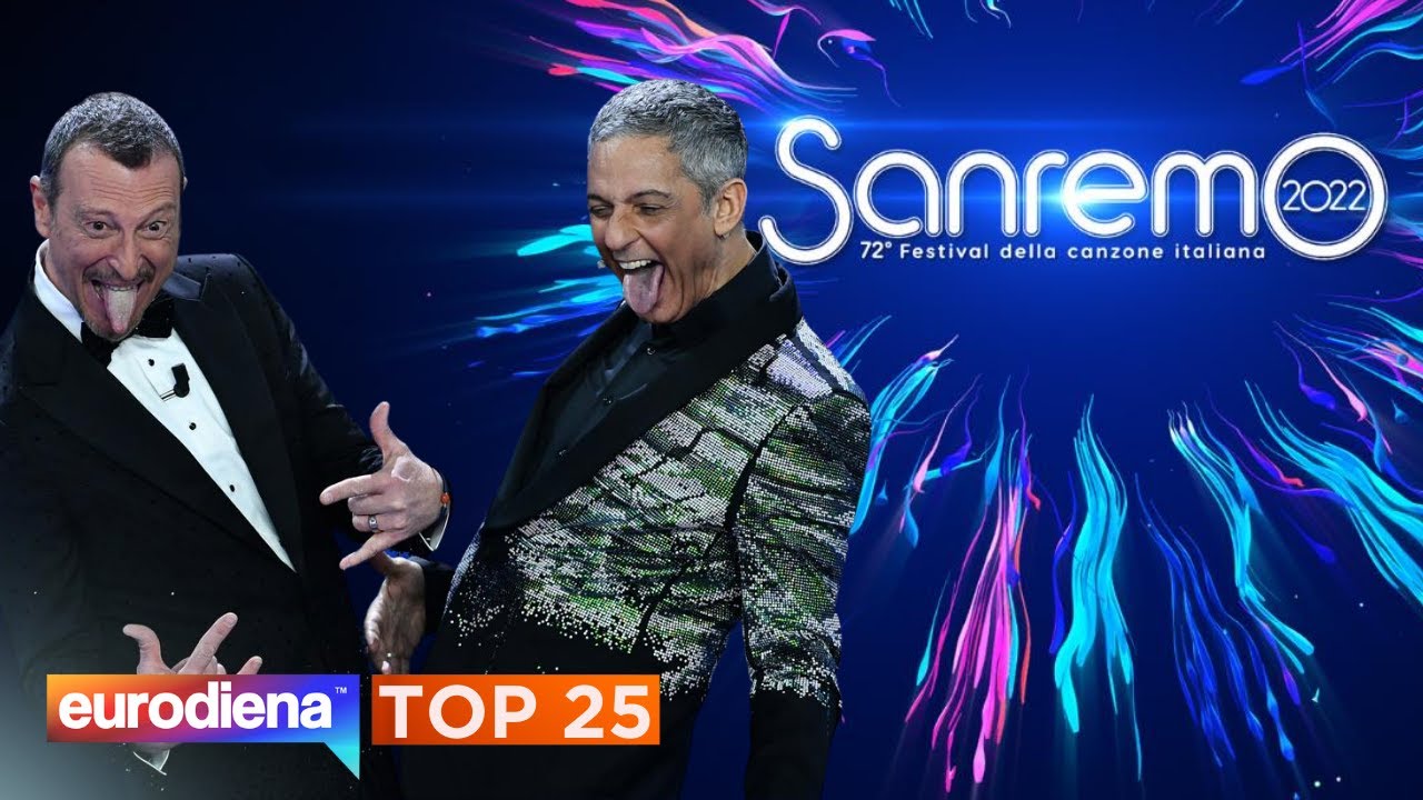 SANREMO 2022 | TOP 25 | Eurodiena.lt