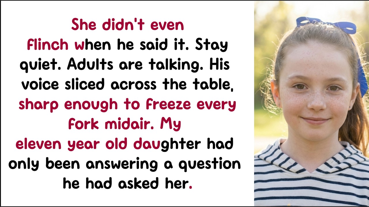 During Sunday Lunch, My Dad Told My 11-Year-Old to Stay Quiet — She Didn’t