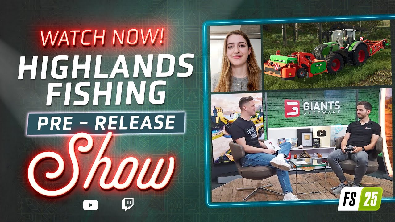 🎣 Highlands Fishing Pre-Release Show | Farming Simulator 25