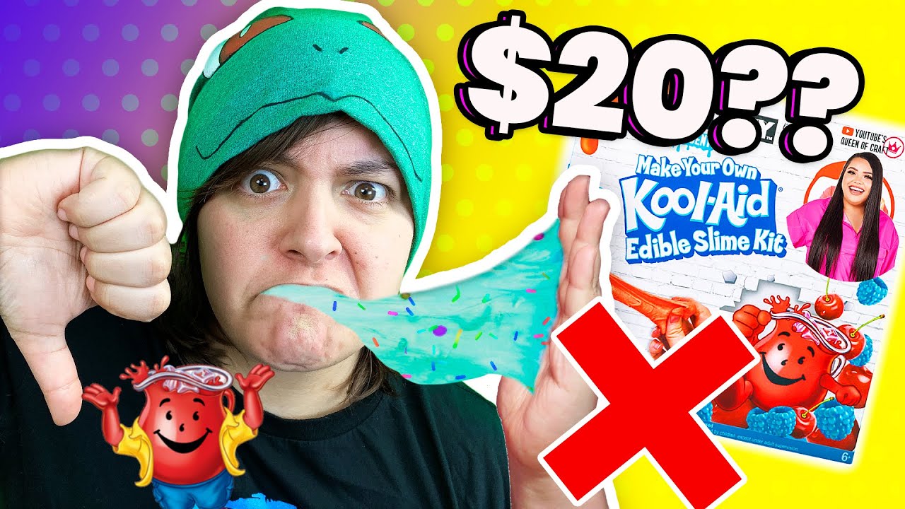 CASH or TRASH? Would You Eat KOOL-AID SLIME? Testing Karina Garcia's Edible Slime Craft Kit