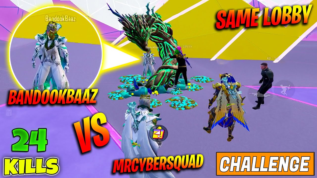 😱 OMG !! MRCYBERSQUAD VS BANDOOKBAAZ IN THE SAME LOBBY IN BGMI || FRIEND VS FRIEND WAR WHO WILL WIN?