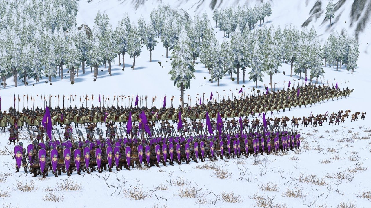 Epic Snowy Battle Between Empire and Battania | Bannerlord